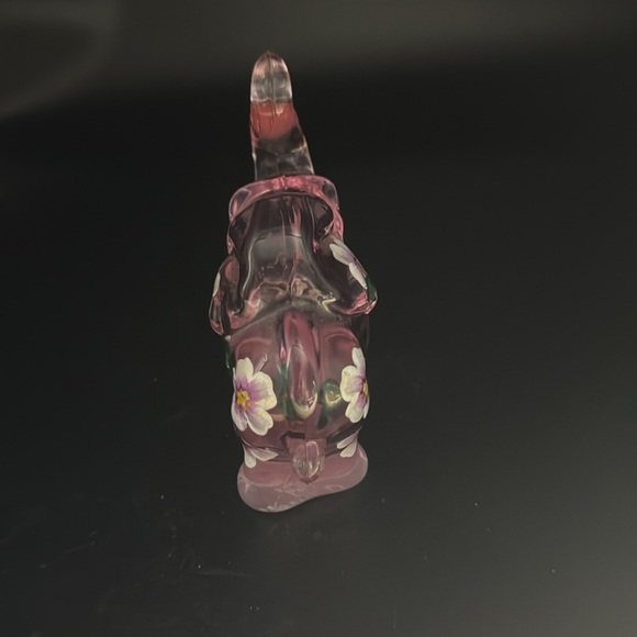 Fenton Pink Glass Elephant Figurine by Lenox - Picture 3 of 6